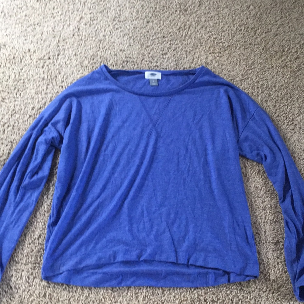 Old navy blue long sleeve shirt